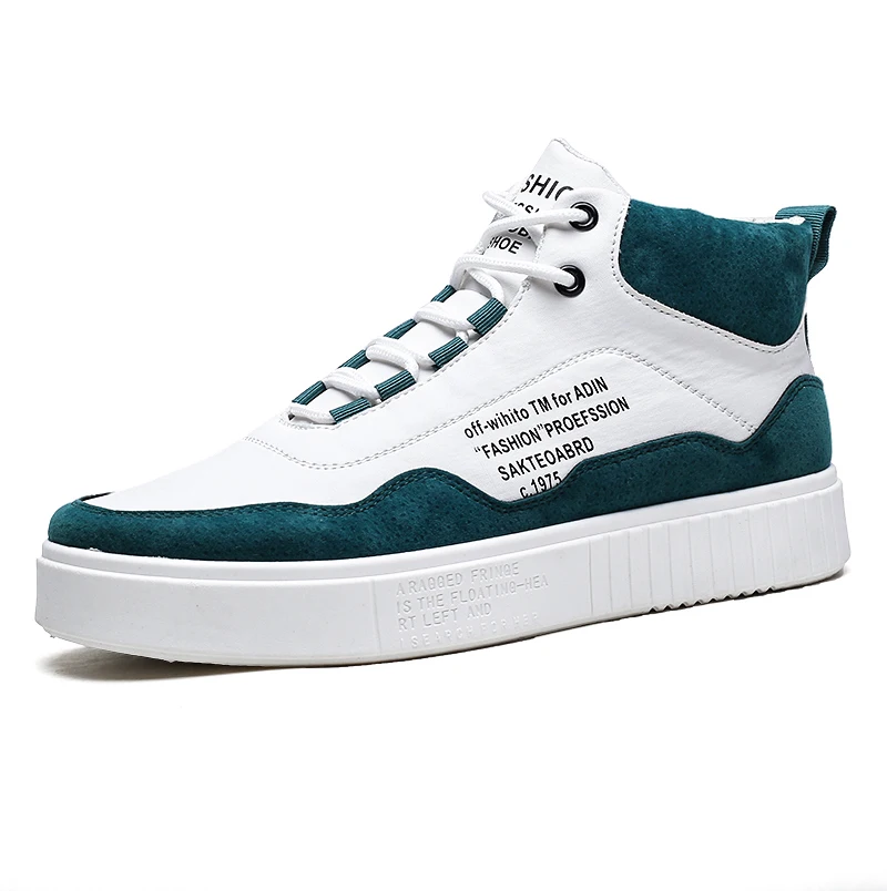 

Factory direct high quality latest fashion men sneakers board sports running shoes, White+green/white+grey/white+black