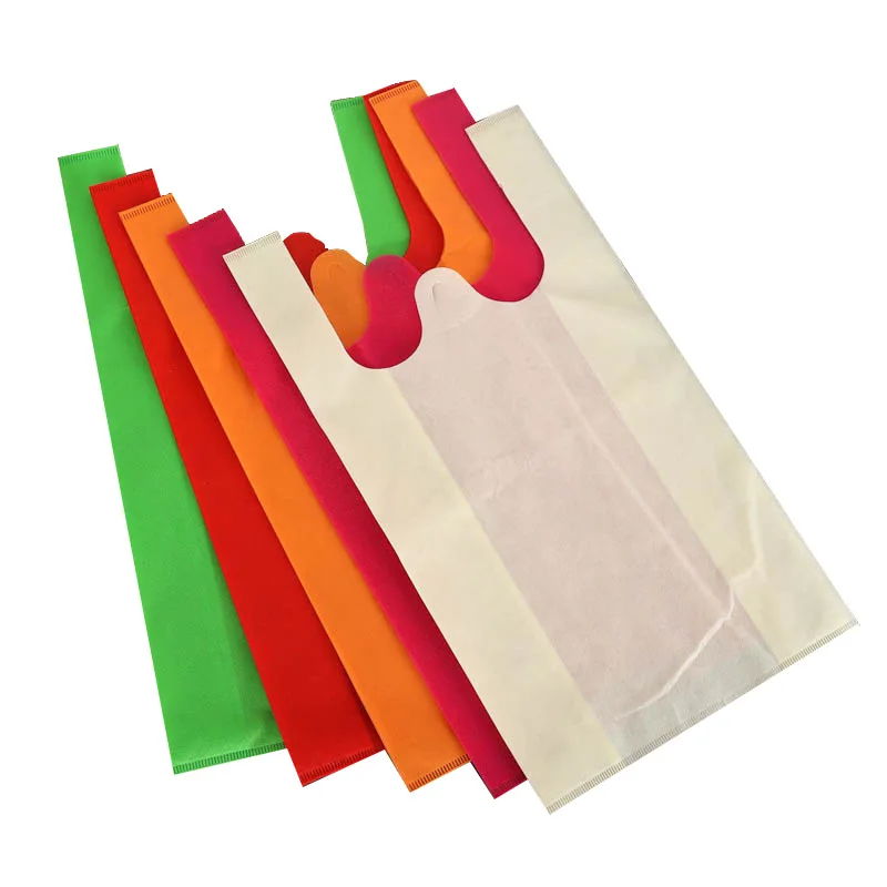

Manufacturer custom design eco friendly non woven die cut shopping small bag for supermarket, Customized color