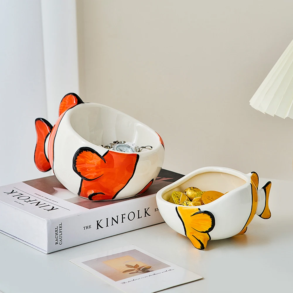 

Other home decoration clown fish storage ornaments ceramic storage containers