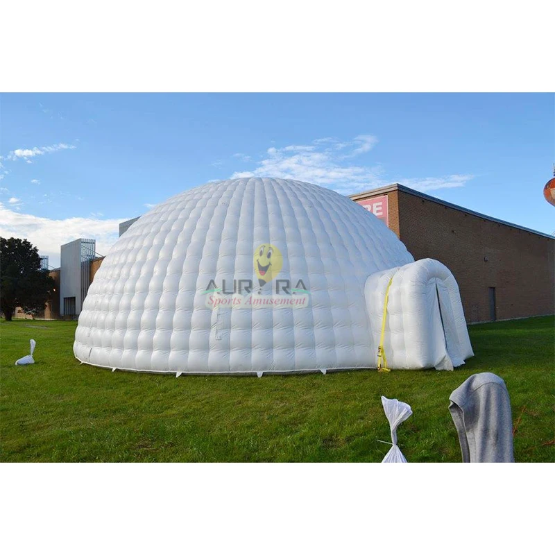 

Custom size Outdoor Party White House Inflatable Igloo Dome Winter Camping Event Tent Price For Sale, Customized