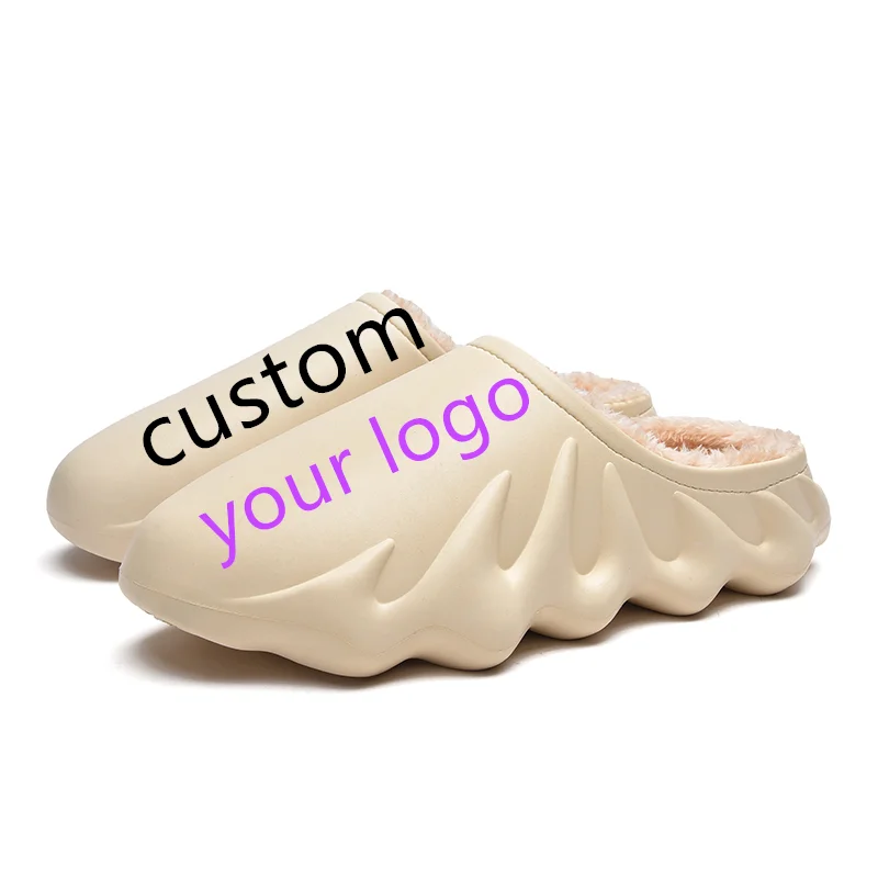 

Factory Male Foot Wears Fashion Home Fur Slides Custom Logo Warm 450 Yeezy Foam Runner For Women, 2kinds