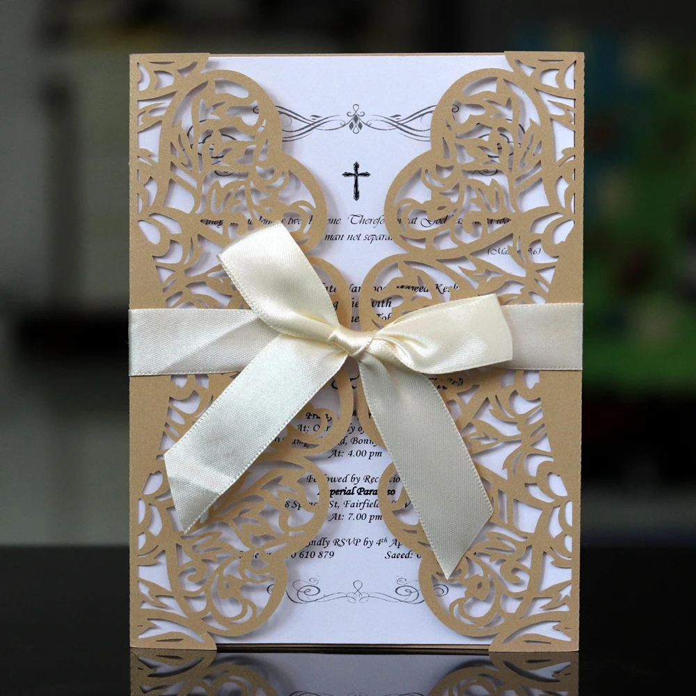 

customized laser cut Wedding Invitations Cheap Envelopes and custom birthday invitation cards wishing well cards
