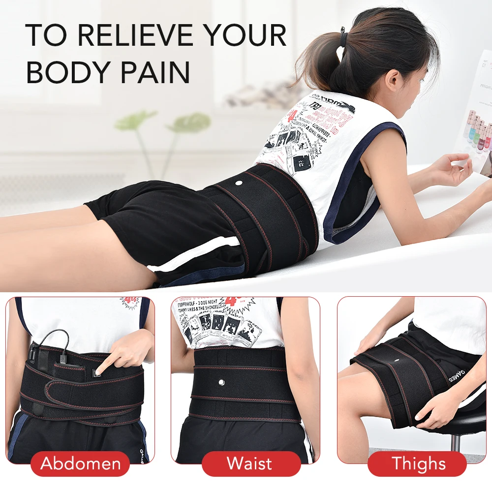 Dropshipping Hot Pressing Adjustable Lumbar Lower Back Arthritis Far Infrared Self Heating Waist Brace Belt.jpg