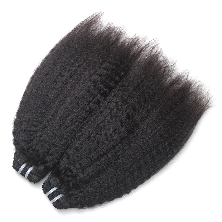 

GS brazilian hair mink yaki hair, no chemicals processed 100% virgin cuticle aligned kinky straight hair bundles