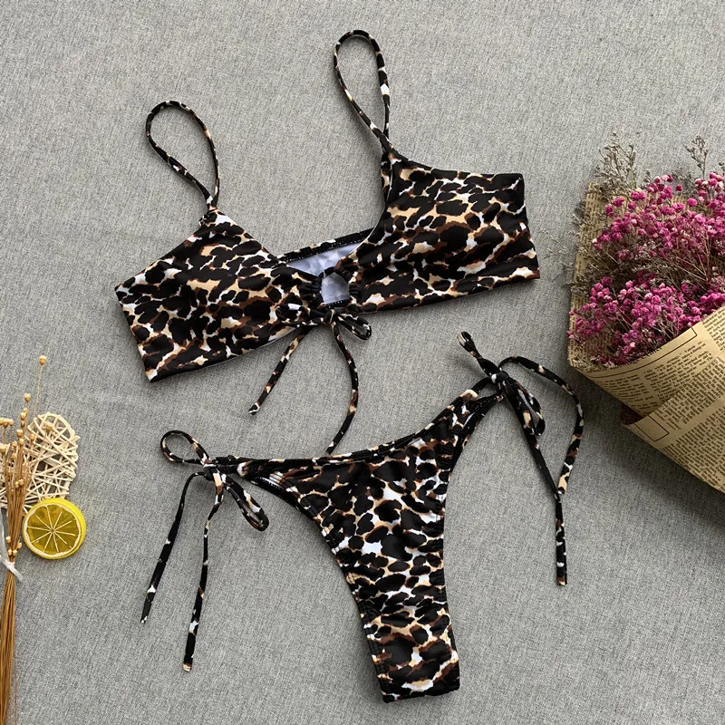 Custom Padding Micro Tie Bikini Set Women 2 Piece Swimwear - Buy Bikini ...