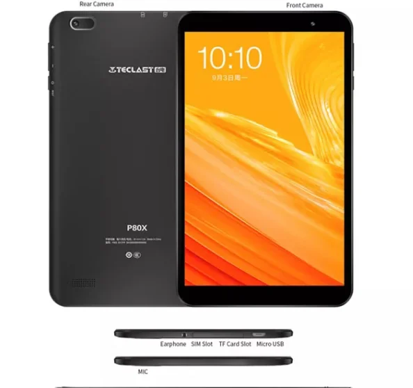 Teclast P80X 8inch 4G Tablet Android 9.0 SC9863A IMG GX6250 Octa Core 1.6GHz 2GB RAM 32GB ROM Dual Cameras Tablet pc