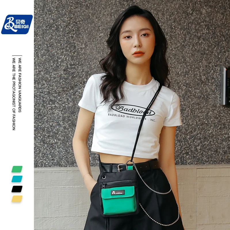 

Drop Shipping Hit Panelled Stitching Rope Strap Design Female Girl Street-Wear Crossbody Messenger Purse Mini Square Bag, Black,blue,yellow,green