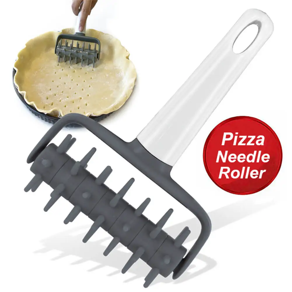 

Pizza Cookies Dough Roller Pastry Pie Needle Wheels Cutter Baking Tools