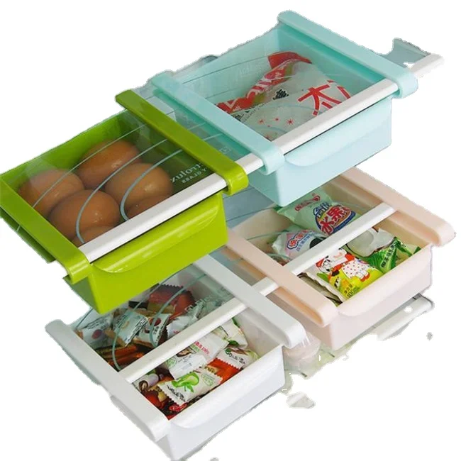 

MZL High Stylish Kitchen Refrigerator Storage Rack Fridge Freezer Shelf Holder Pull-out Drawer Organiser