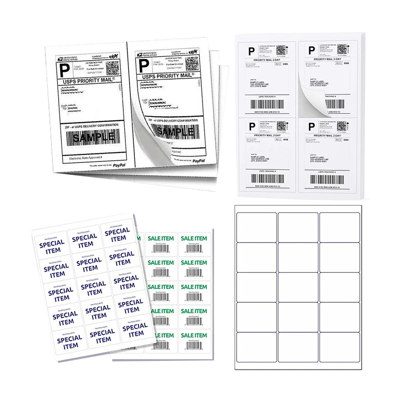 

A4 Waterproof Label Printable Die Cut Address Self Adhesive Labels Sticker Paper For Inkjet Printer