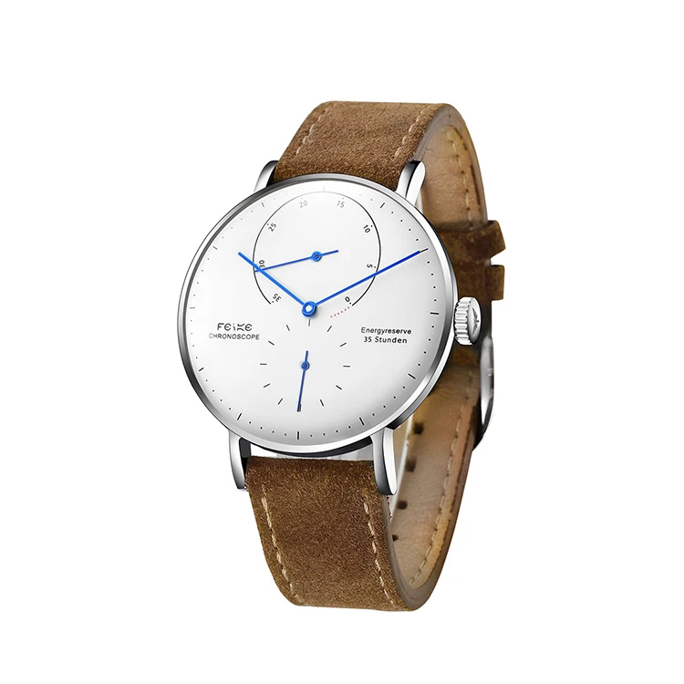 

Stainless Steel Domed Mirror Waterproof Mechanical Automatic Mens Luxury Leather Wrist Watches
