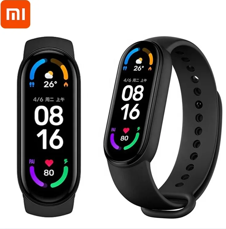

New Arrival Mi Band 5 Smart Bracelet Global Version Xioami Mi band 5 Sport Smartwatch Pedometer Fitness Blood Pressure Mi Band, Black
