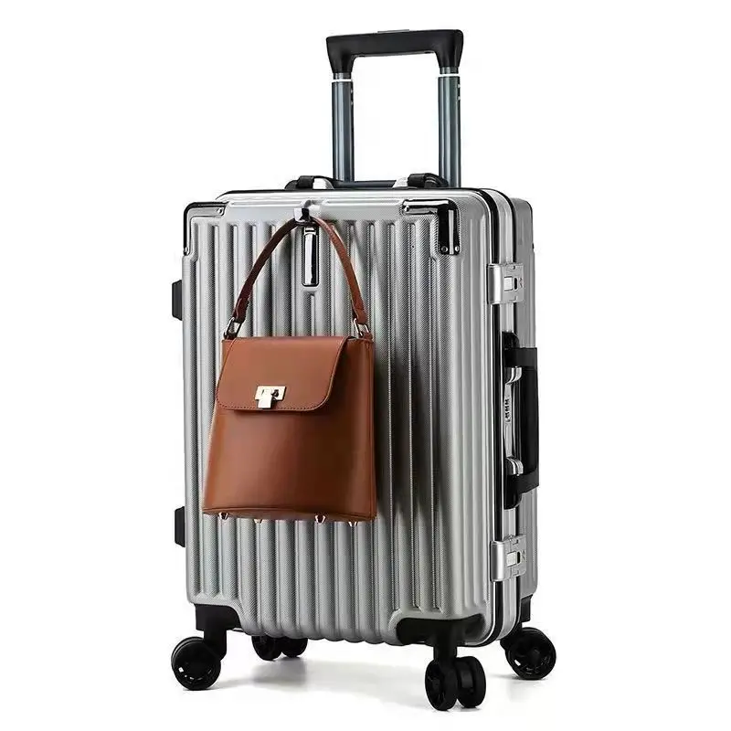 

High Quality Luxury Aluminum Suitcase Wear Resistant Universal Wheel Password Suitcase