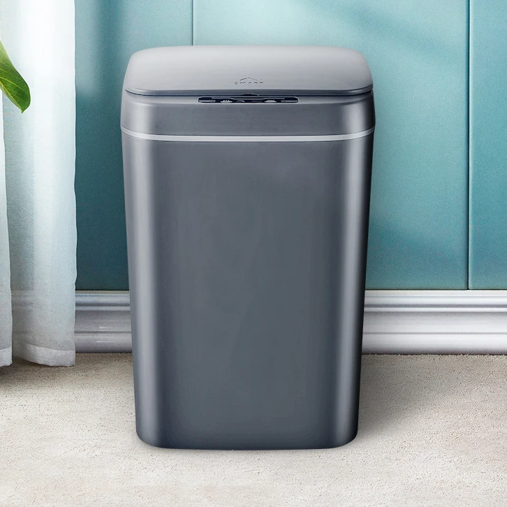 

OEM 12L/14L/16L waterproof automatic dustbin sensor bin automatic smart trash can, White ,grey