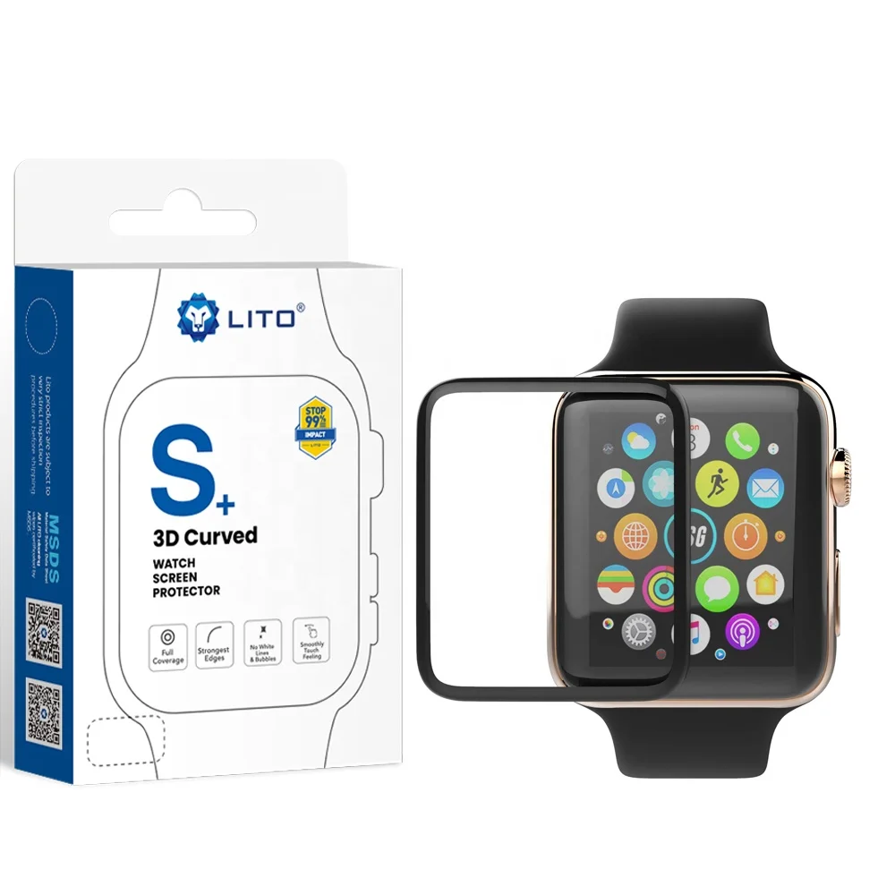 

LITO PMMA Protective flexible Film for iwatch For apple watch screen protector 38 42 40 44 mm SE