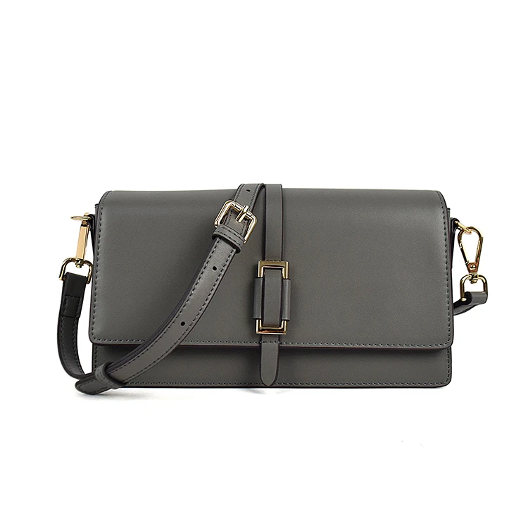 

2021 stylish pu leather ladies bag oem custom logo messenger bag metal lock decorative for women 's crossbody bag