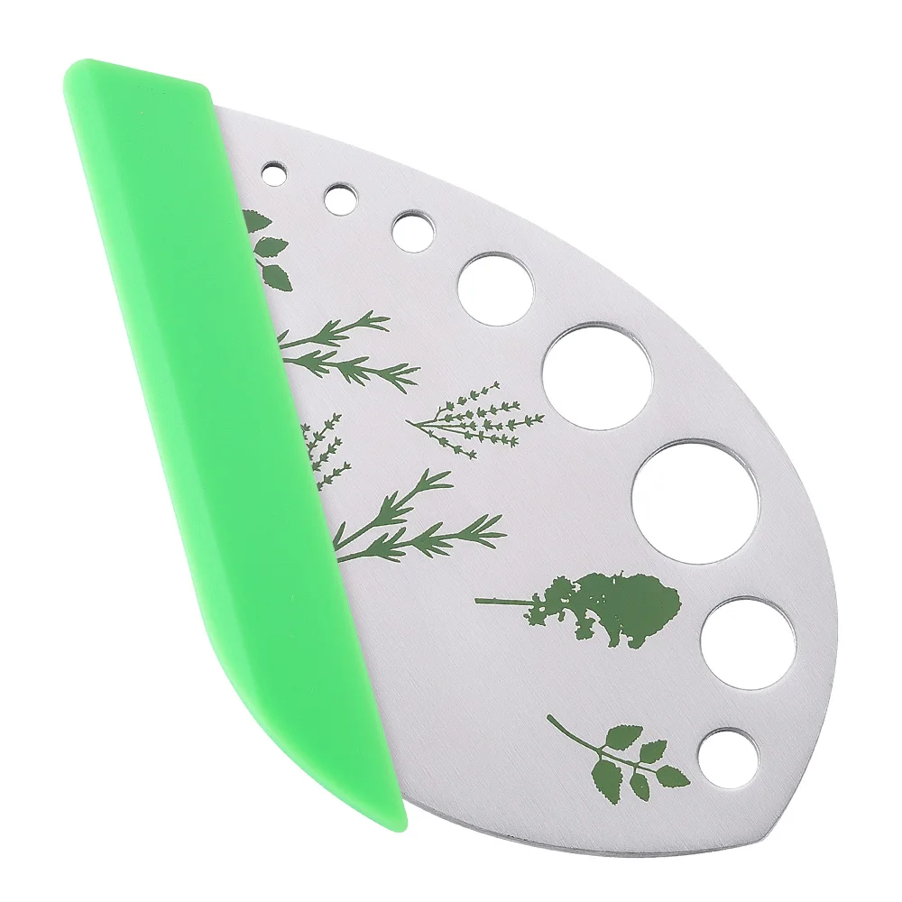 

Amazon 2020 New Design Stainless Steel Herb Leaf Stripping Tool 9 Holes Kitchen Metal Herb Leaf Peeler Cutter 3IN1