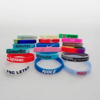 

Customized Your Own Logo Silicone Rubber Wristband Bangle Bracelet