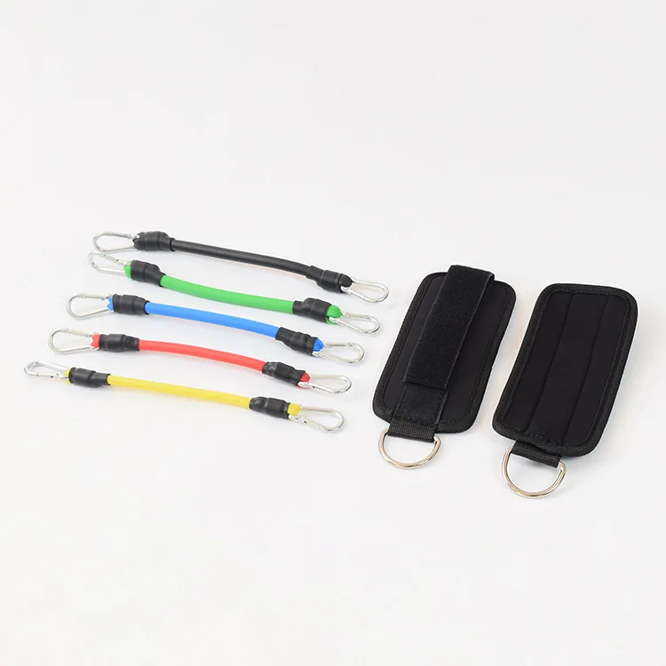 

wholesale ankle straps with latex TPE resistance ankle bands tube for christmas, Customized resistance band