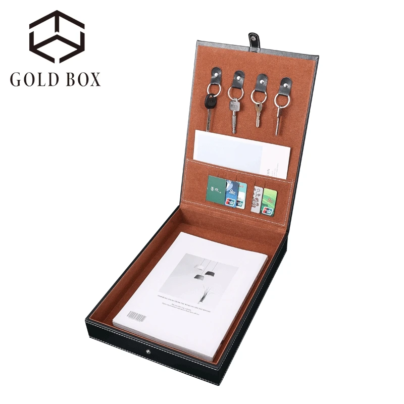 

Black delivery box wholesale PU leather delivery box