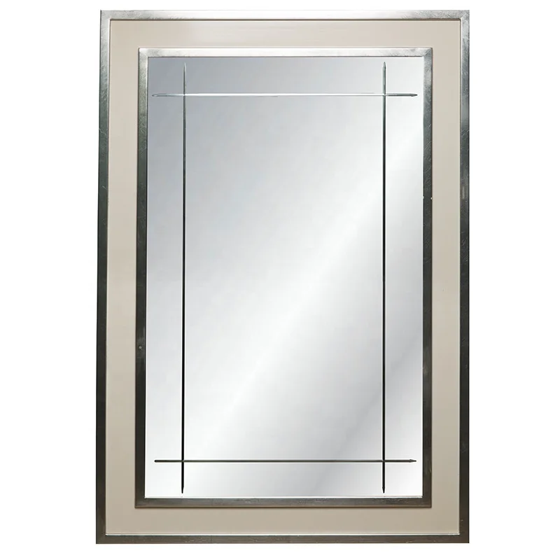 MOK Factory sale antifog stainless steel framed glass mirror for bathroom