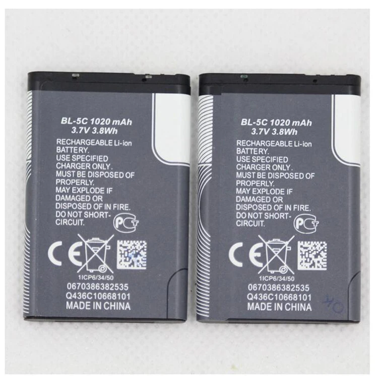 
For Nokia mobile phone battery 1100/1108/1110/2610 /3100/3100C bl 5c battery  (62224017813)