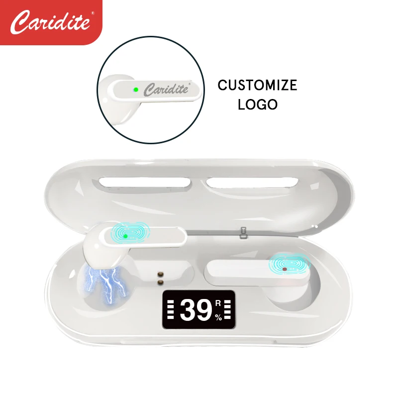 

Caridite Dropshipping 2021 Amazon Hot Sale Earphone Touch Earbuds Noise Canceling Tws Led Display K2 Earphone & Headphone