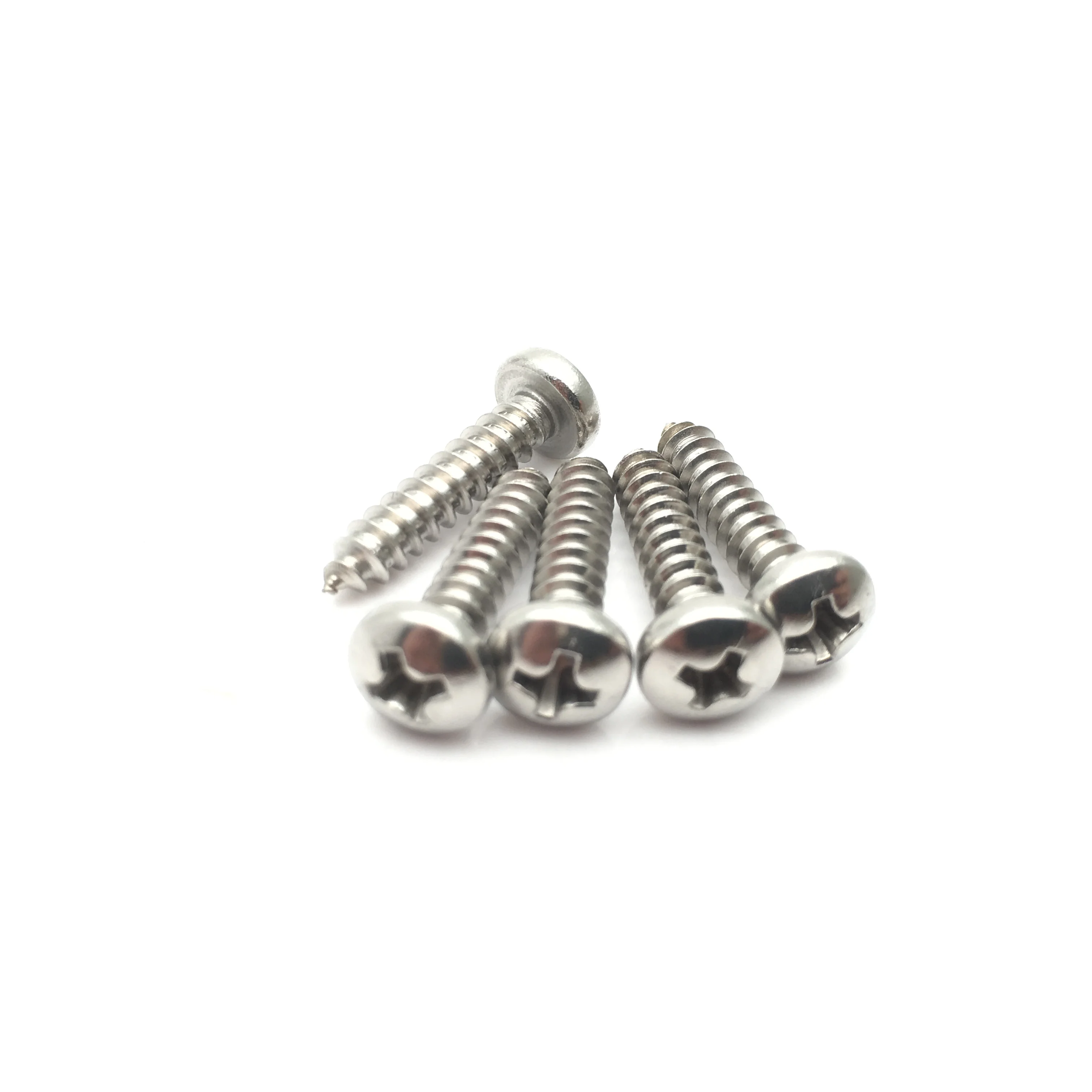
DIN7981 Pan head phillip self tapping screw 304 stainless steel 