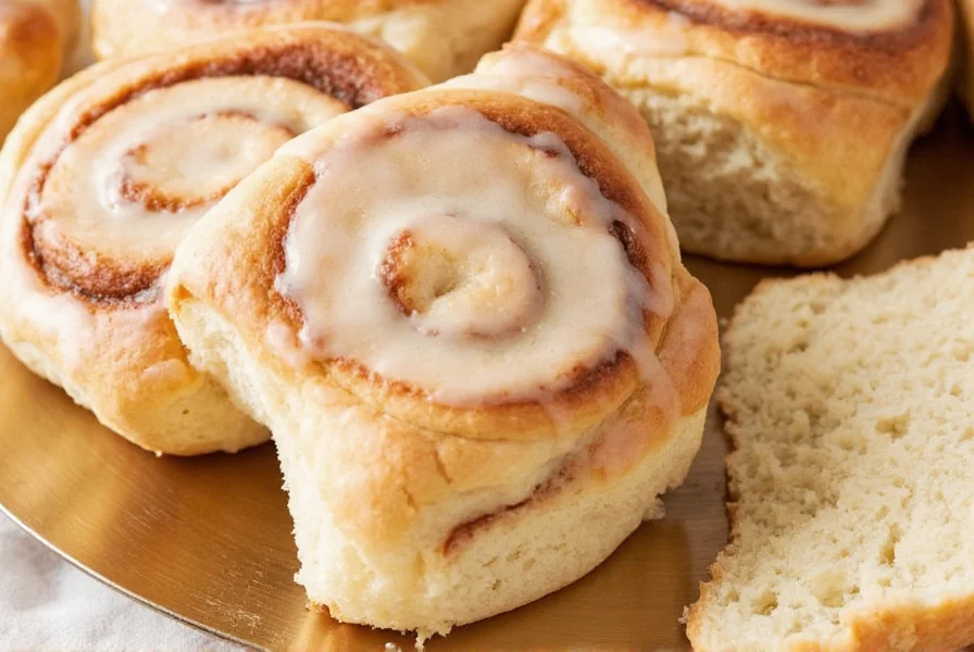 Step-by-step process of kneading cinnamon roll dough on a floured surface with hands