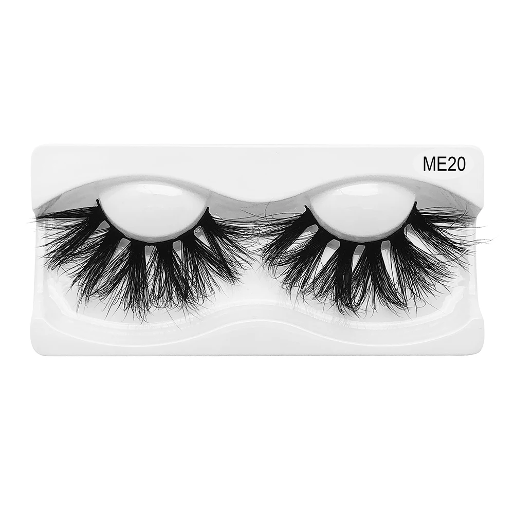 

High Quality Lashes 25mm Free Samples With Free Shipping Siberian Mink Eyelash Full Thick strips, Natural color