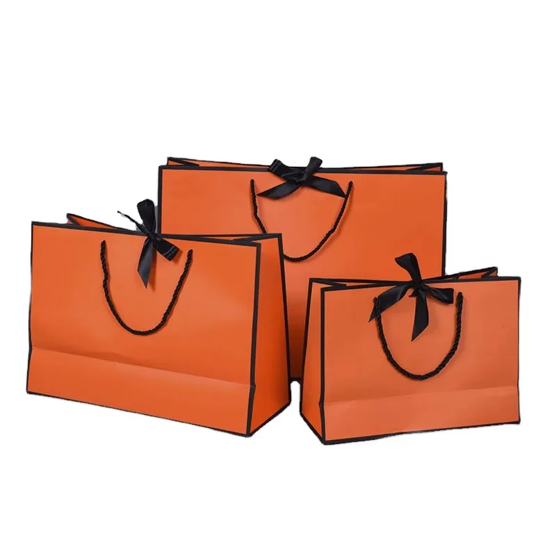 Wholesale Eco-friendly Aseptic Custom Black Pink Paper Packaging Bags with Handles for Clothing Shoes & Shampoo Use Custom Logo
