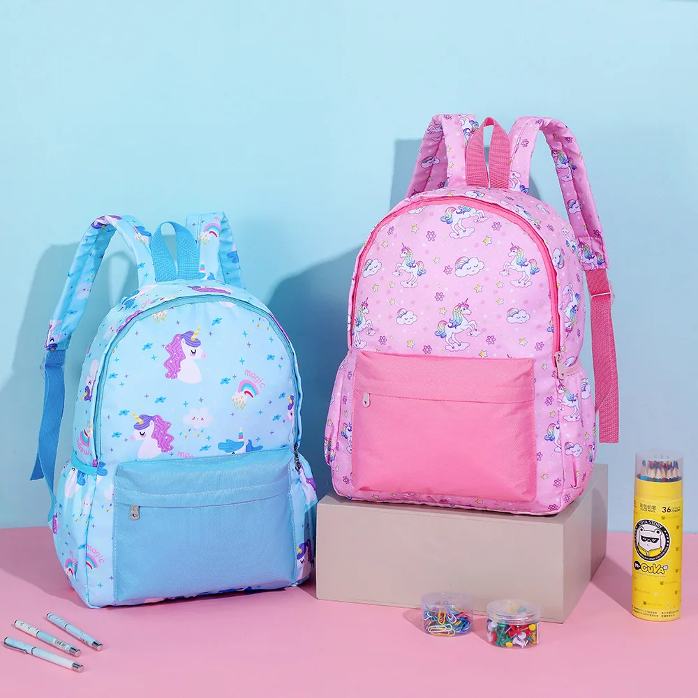 

JANHE 2022 Wholesale mochilas kawaii Beg rucksack Bagpack Girl Schoolbag Kids Unicorn Backpack Bookbag Girls Back Pack