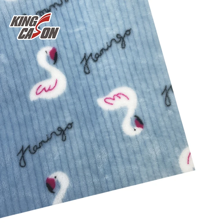 

Kingcason China Manufacturer Eco-friendly Material Good Hand-feeling 100%Polyester Flannel Fleece Fabric Sample For Winter