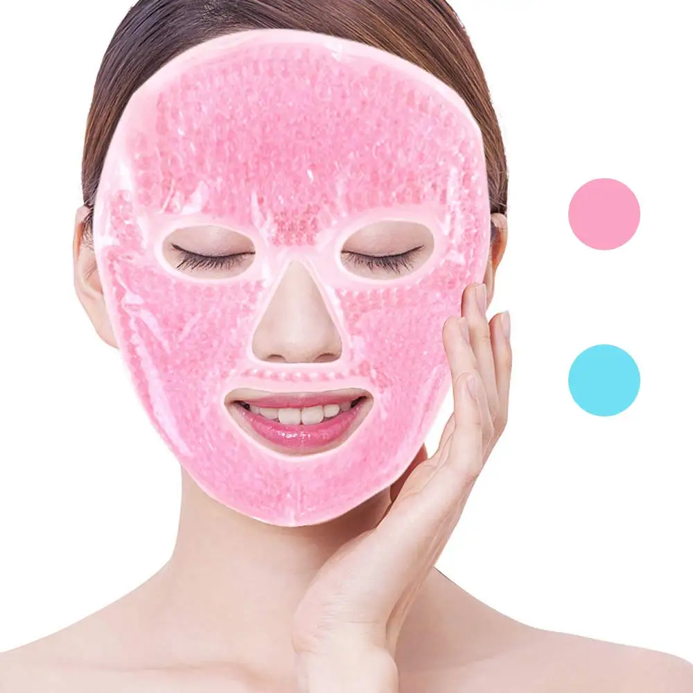 

Retail cooling beauty gel beads face mask puffy eyes cold therapy cold compress face cold gel face mask, Customized color