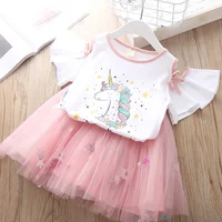 

Hot Sale Summer Cotton Child Girl Suit Set little girl clothing girls' clothing sets fashion style kids clothing