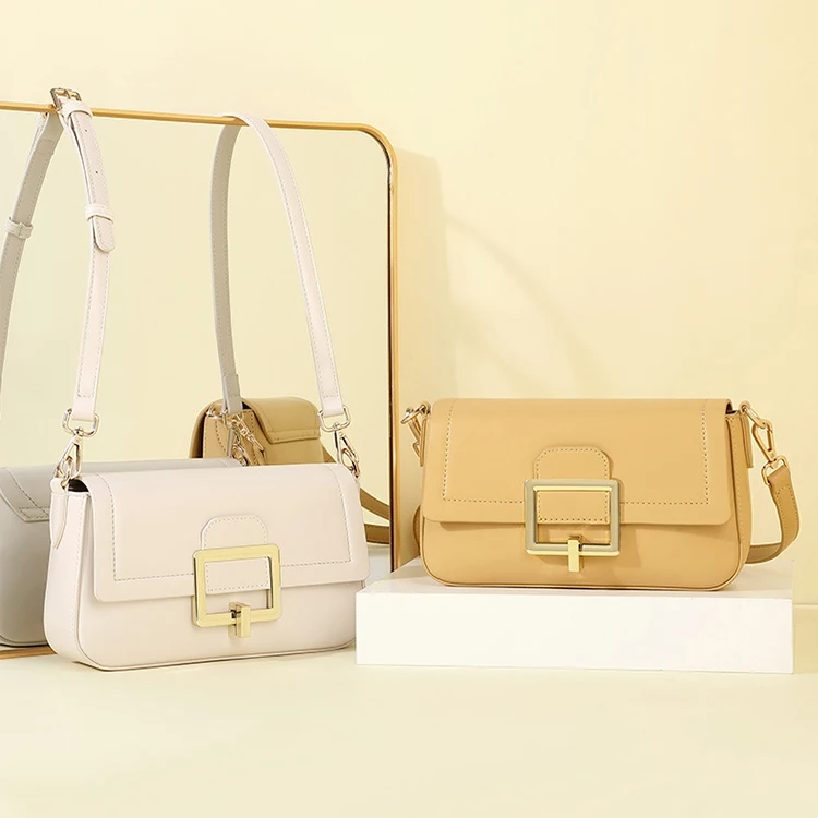 

EM1055 Solid Color Simple Luxury Purses Ladies Shoulder Crossbody Small Square Bag Trendy Cheap Handbag Women