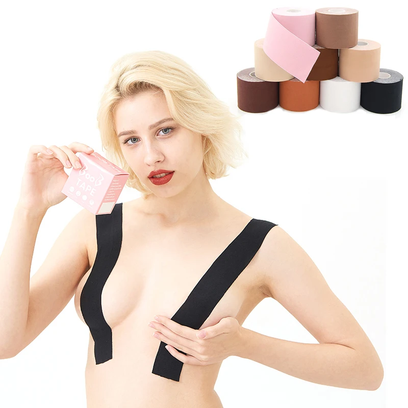 

New breast tape Transparent boob tape for cup A-G Latex free breast lift tape