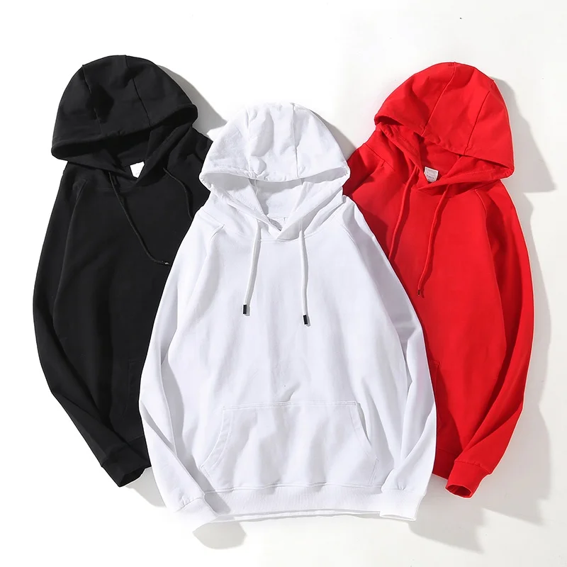 

High Quality Bulk Wholesale Loose Plain Blank Designer Men Custom Oem Printed Pullover Hoodies, Multi colors