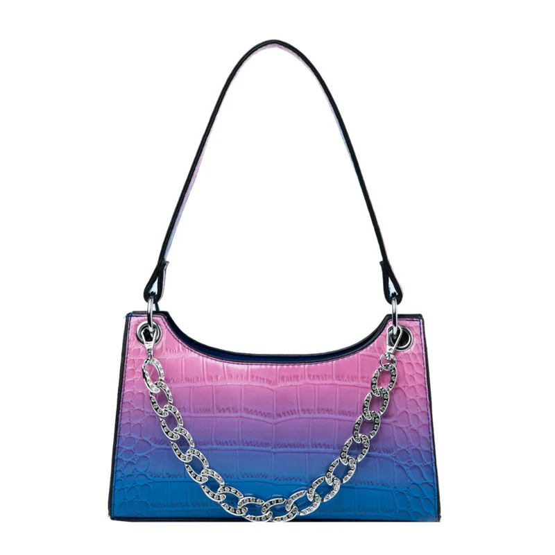 

Wholesale 2021 fashion Summer ladies Crossbody Handbag Trendy women rainbow bag, Colorful