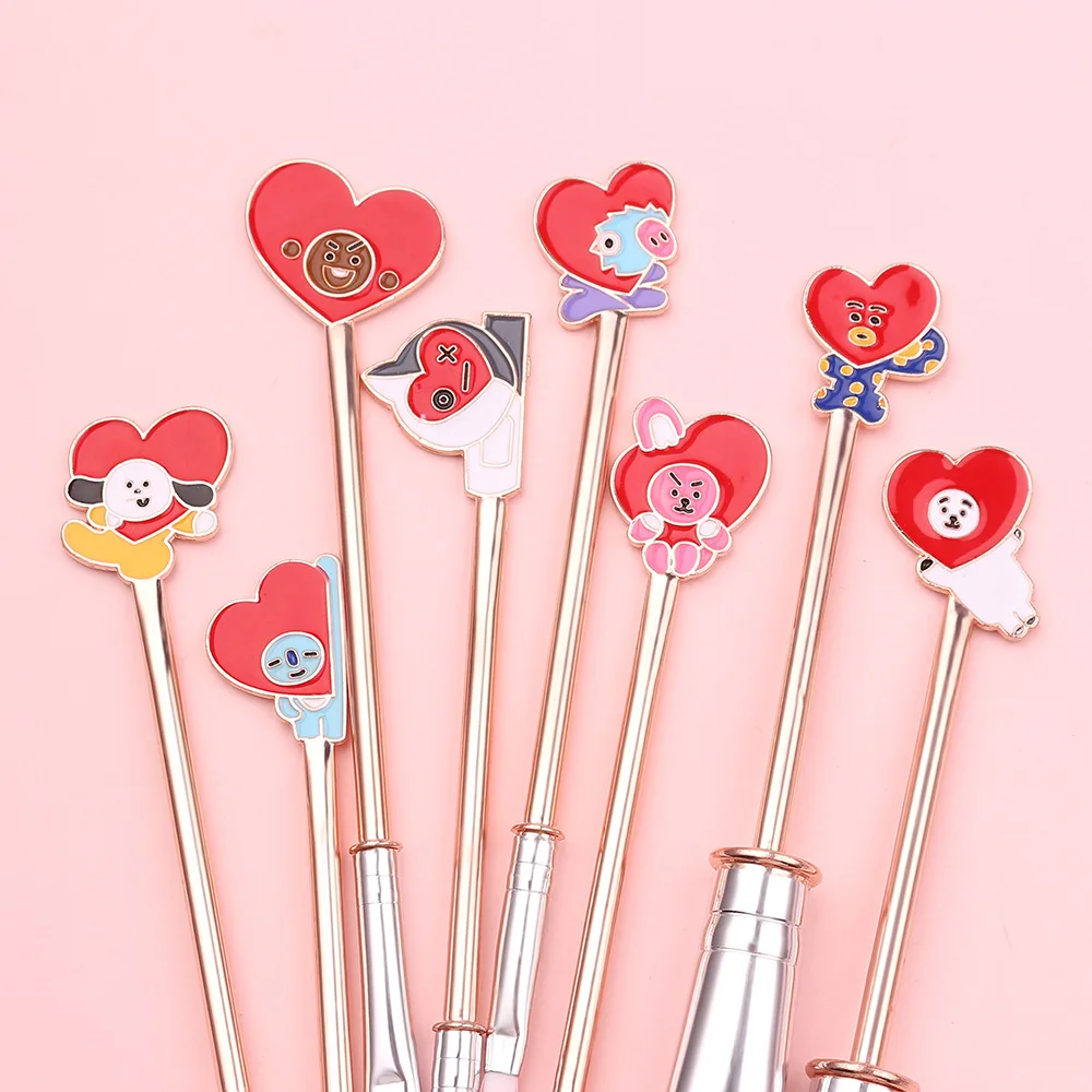 

Drop Shipping Anime Characters Cartoon Pictures All In Stock Makeup Brush Set Professional