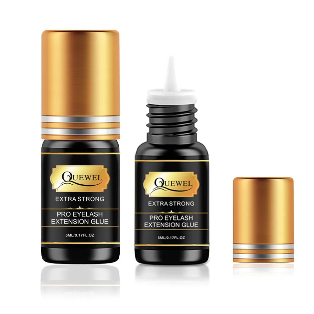 

Quewel water proof lash glue eyelash glue black strong hold lace glue
