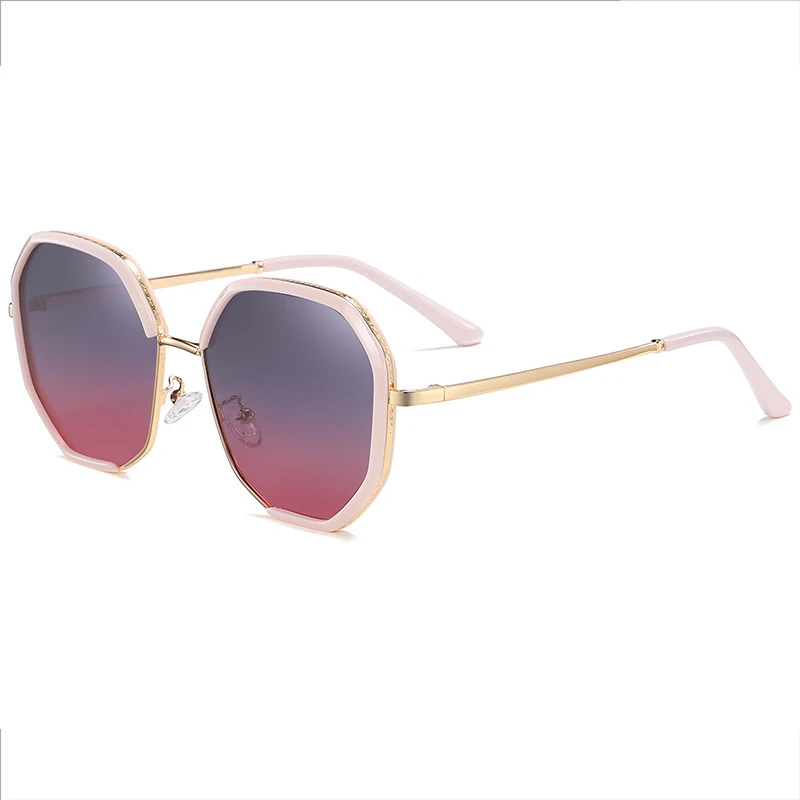 

Polarized Fashion Multilateral Big Frame Sun Glass, Street Beat UV400 Protection Unique Oversized Sunglasses Women