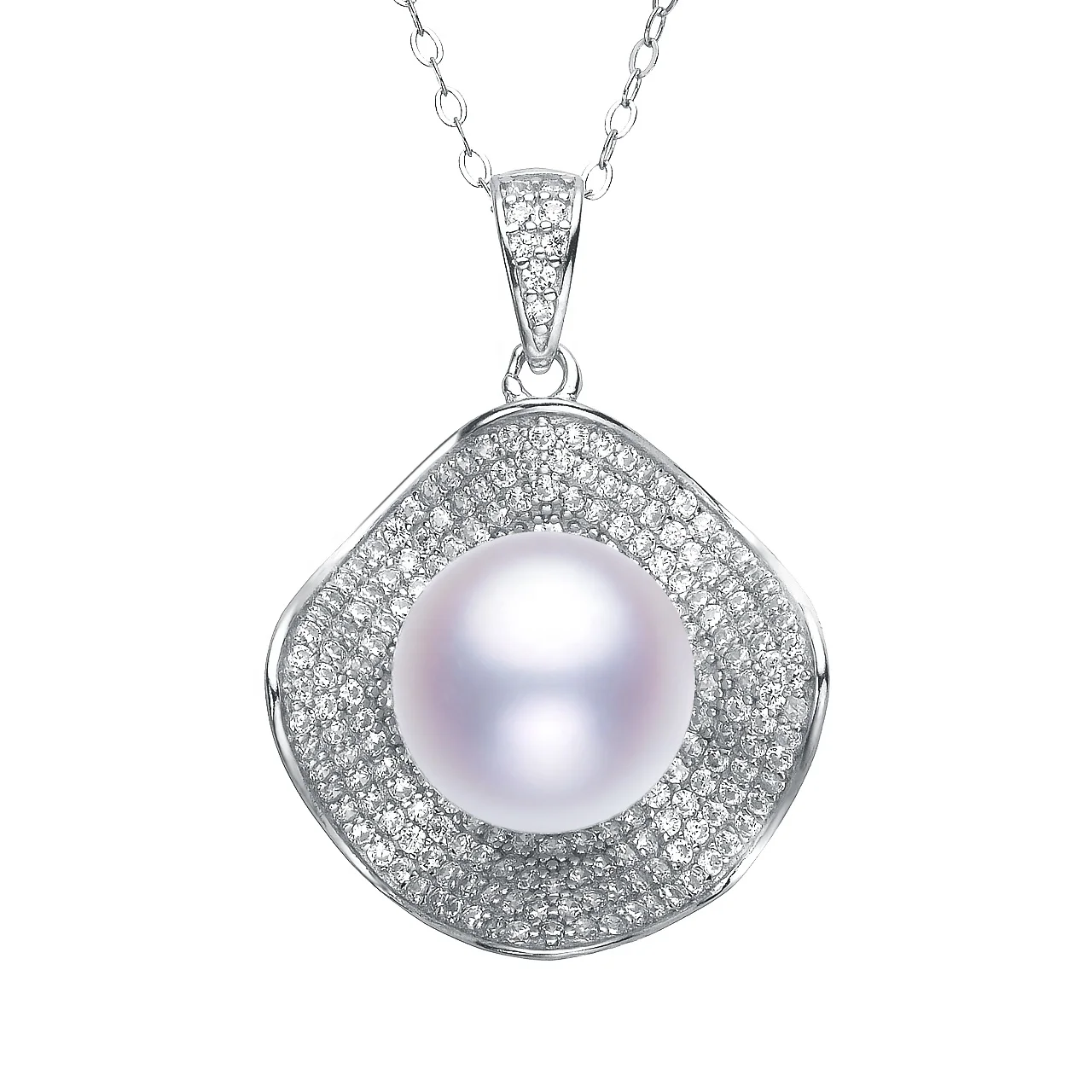 

S925 Silver Real Natural Pearls For Every Girls Dream Pearl Pendant Special Offer, White