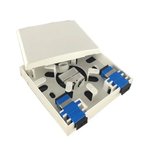 Indoor FTTH Fiber Optic Drop Cable Mini Terminal Box Rosettes Face Plate Box 2 Core - ANKUX.COM