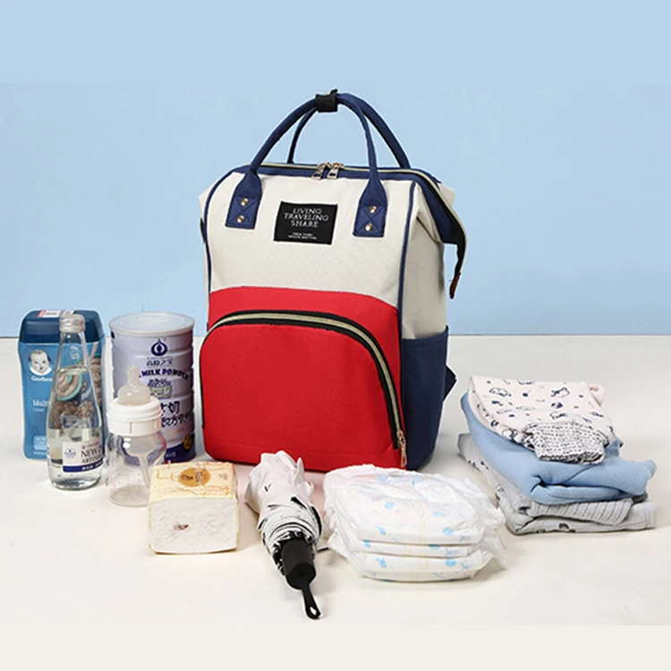 

custom multifunction mommy diaper bag backpack for mom baby diaper bags, Blue, pink, brown, black,customized color