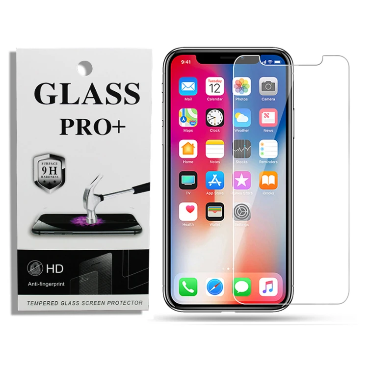 

Thin Anti-Fingerprint 9H Tempered Glass Mobile Screen Guard Film For Apple Iphone 11 Pro Max Screen Protector Cristal Templado, Clear