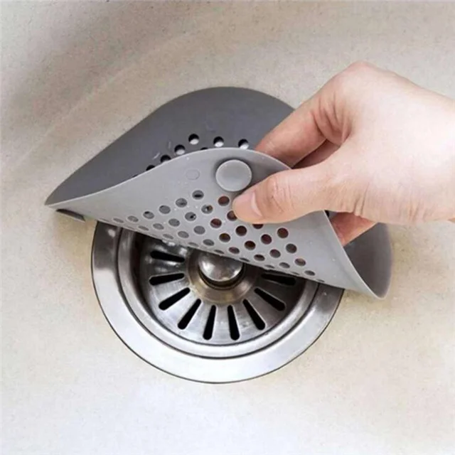 

Bathroom Drain Hair Anti-clogging Filter Sink Silicone Floor Drain Cover, As show