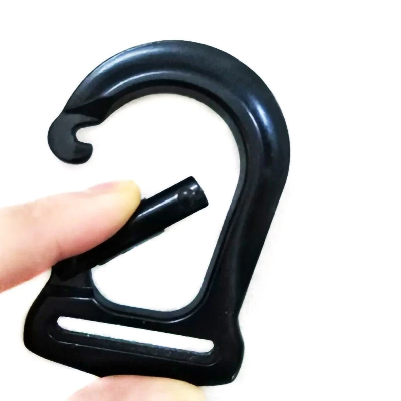 BT-AF085 Black Tention Zinc Alloy Strap Buckle Making Accessories Yoga Swivel Snap Hook Carabiner