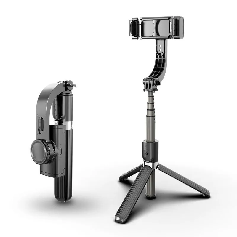 

Mobile phone stabilizer anti-shake handheld gimbal vibrato video shooting artifact gyroscope tripod selfie stick, Black,white