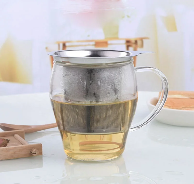 

New Kitchen Accessories Mesh Tea Infuser Metal Cup Stainless Steel Strainer Tea Leaf Filter Sieve Tea Bag Holder, As picture